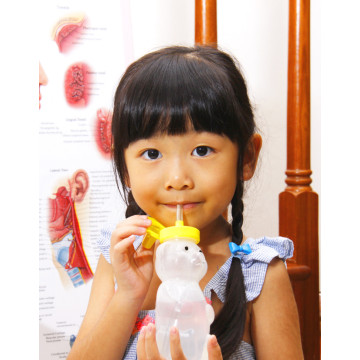 Honey Bear with Straw