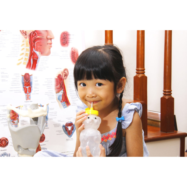 Honey Bear with Straw